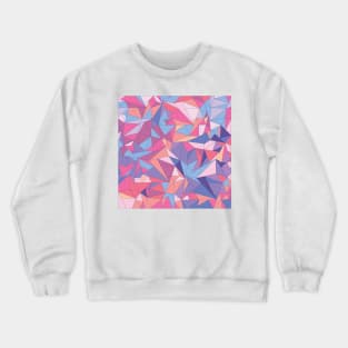 Geometric Crystal Pattern Crewneck Sweatshirt